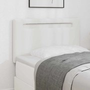 Cabeceira vidaXL Design Simples Branco Puro 90 cm Couro Sintético