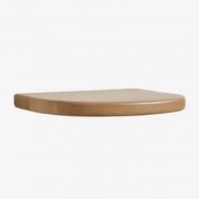 Estante De Parede ↔︎ 45 Cm Em Madeira De Manga Agathe Madeira Natural - Sklum