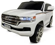 Carro eletrico crianças Toyota Land Cruiser 12V 2.4G Branco