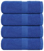 vidaXL Toalhas de rosto 4 peças FROGN Azul 30x30 cm 100% algodão