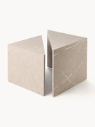 Mesas de centro Vilma com aspeto de mármore, conjunto de, conjunto de 2