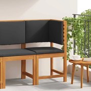 vidaXL Cadeira de Jardim com almofada Castanho 50 x 50 x 91cm