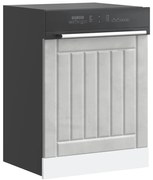 vidaXL Painel máquina lavar louça Lucca deriv. madeira cinza cimento
