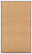 Tapete de porta lavável 90x150 cm creme