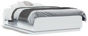 vidaXL Estrutura de cama 120x190 cm derivados de madeira branco