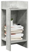 vidaXL Mesas laterais 2pcs c/ prateleira 110x50x103cm cinzento cimento