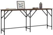 Mesa consola 180x29x75 cm derivados madeira carvalho castanho