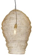 Candeeiro de suspensão oriental dourado 70 cm - Nidum