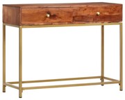 Mesa consola 100x35x76 cm madeira de acácia maciça