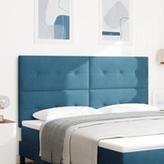 vidaXL Cabeceira com Botões Azul Escuro 180 cm Veludo