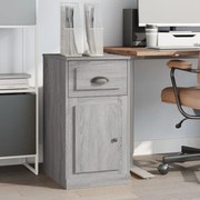 vidaXL Armário apoio c/ gaveta 40x50x75cm cor cinzento sonoma
