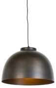Candeeiro de suspensão industrial castanho 40 cm - Hoodi Industrial