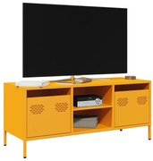 Móvel TV 101,5x39x43,5 cm aço laminado a frio amarelo mostarda