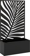 Outsunny Canteiro Elevado Vaso de Plantas com Tela de Privacidade Floreira de Metal, Treliça de Jardim 61 x 23 x 113 cm | Aosom Portugal