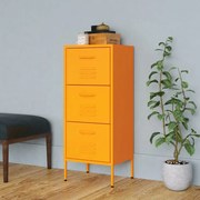vidaXL Armário de arrumação aço 42,5x35x101,5 cm amarelo mostarda