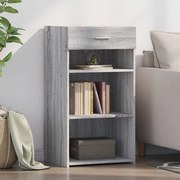vidaXL Aparador 50x42,5x93 cm derivados de madeira cinzento sonoma