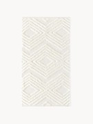 Tapete de algodão artesanal com relevo Ziggy