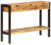 vidaXL Aparador com 3 gavetas 110x35x75 cm madeira de mangueira maciça
