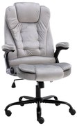 vidaXL Cadeira de escritório veludo cinzento-claro