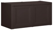 vidaXL Caixa para almofadões 86x40x42 cm 85 L castanho