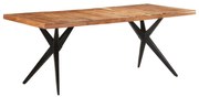 vidaXL Mesa de jantar 200x90x76 cm madeira de acácia maciça
