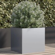vidaXL Vaso/floreira 49x47x46 cm aço galvanizado prateado