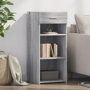 vidaXL Aparador 40x42,5x93 cm derivados de madeira cinzento sonoma