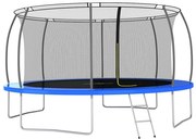 Conjunto de trampolim redondo 460x80 cm 150 kg