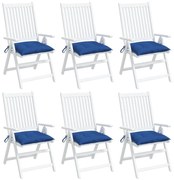 vidaXL Almofadões para móveis de paletes 6 pcs tecido oxford azul