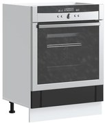 vidaXL Armário Forno Lucca derivados de madeira preto