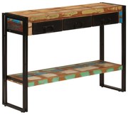 vidaXL Mesa consola 110x30x76 cm madeira recuperada maciça
