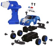 Carro Telecomandado Carro Policia RC Kit 22 peças com chave de fendas Azul