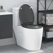 vidaXL Assento de Vaso Sanitário Antracite 47 x 37,5 x 3,8 cm