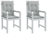 vidaXL Almofadões lombares cadeiras 2pcs 100x50x4 cm mesclado tecido