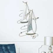 PAINEL DE PAREDE DE FERRO VELA 51,4X4X87 CM MULTICOLORIDO