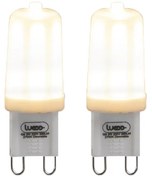 Conjunto de 2 lâmpadas LED G9 reguláveis 3W 280lm 2700K