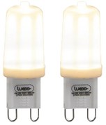 Conjunto de 2 lâmpadas LED reguláveis G9 3W 280 lm 2700K