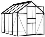 vidaXL Estufa 4,75 m² alumínio antracite