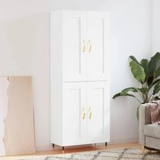 vidaXL Armário alto 69,5x34x180 cm derivados de madeira branco