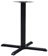 vidaXL Perna para mesa de bistrô 76x76x72 cm ferro fundido preto
