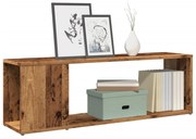 vidaXL Móvel de TV 100x24x32 cm derivados de madeira madeira velha