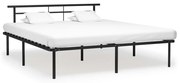 Estrutura de cama metal 200x200 cm preto