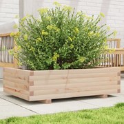 vidaXL Vaso/floreira de jardim 90x60x26,5 cm madeira de pinho maciça