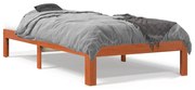 vidaXL Cama sem colchão 90x200 cm pinho maciço castanho-mel