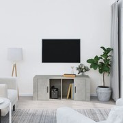 vidaXL Móvel p/ TV 100x35x40cm madeira processada cinzento cimento