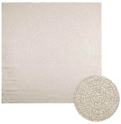 vidaXL Tapete ZIZUR creme 240x240cm aspeto de juta interior e exterior