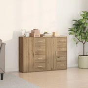Buffets 2 pcs Carvalho Artesanal 60x31x84 cm Madeira de Engenharia