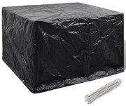 vidaXL Capa para mobiliário de jardim com 8 ilhós 135x135x90 cm