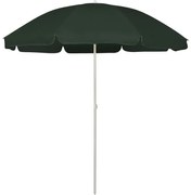 Guarda-sol de praia 240 cm verde