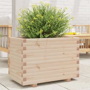 vidaXL Vaso/floreira de jardim 70x40x49,5 cm madeira de pinho maciça